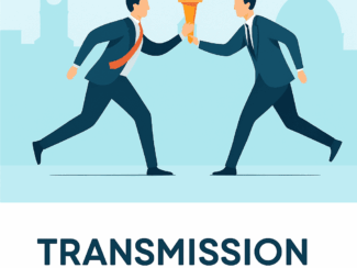 Illustration d’une passation d’entreprise à Nice entre deux hommes en costume, représentant la transmission d’entreprise