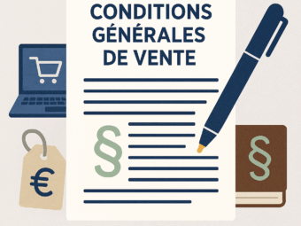 Illustration rédaction des conditions générales de vente