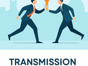 Illustration d’une passation d’entreprise à Nice entre deux hommes en costume, représentant la transmission d’entreprise